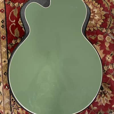 Gretsch G6118T Anniversary 2011 Smoke Green w/ B6 Bigsby and case image 12