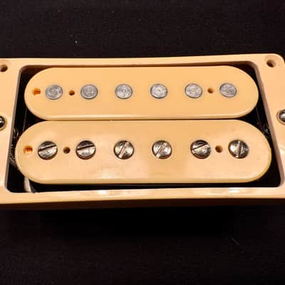 NOS Vintage Gibson Tim Shaw Humbucker Patent Number – Kalamazoo Era Double Cream – 8.87K Hot PAF Pickup image 2