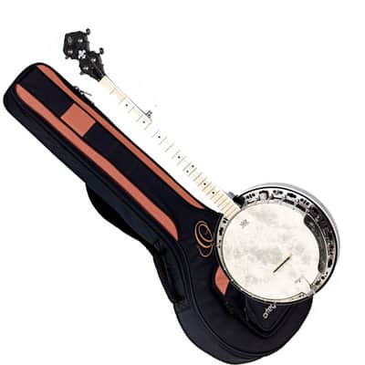 Ortega OBJE400TCO-L Falcon Series Quilted Maple Neck 5-String Resonator Banjo w/Gig Bag For Left Hand Player image 1