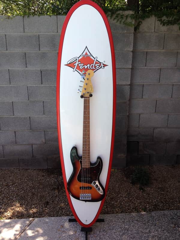 Fender Surfboard Instrument Display Stand 2005 Red/White image 1