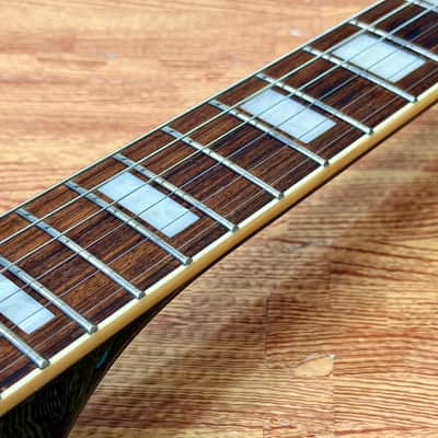🔥2015🔥 Burny SRLC-55 Black Les Paul Custom~ Gold Hardware~ Japanese Import! image 11
