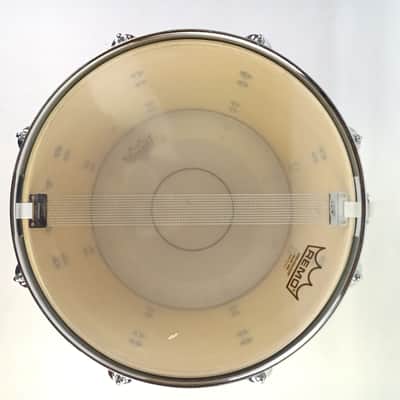 Ludwig 10x14"White Cortex Marching/Parade Snare Drum Rocker Black/White 4Ply P85 image 10