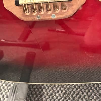 Ovation CSE225 Celebrity Double Neck 2010s Ruby Red Burst image 9