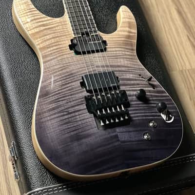 Schecter C-1 FR S SLS Elite with Ebony Fretboard in Black Fade Burst image 3