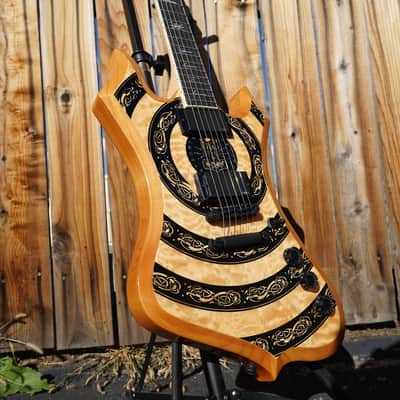 Wylde Audio Nomad Norse Dragon Raw Top 6-String Electric Guitar image 6