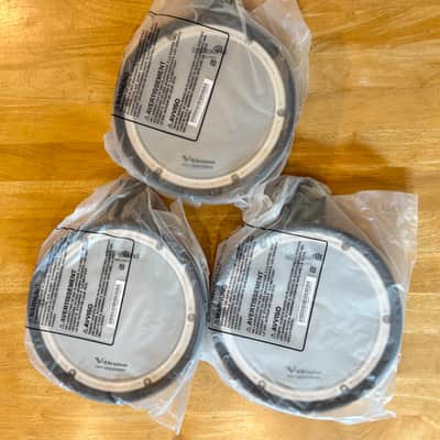 NEW 3X Roland PDX-8 8 inch Dual Zone Mesh Drum Pads Trigger-Black VDrum TD17 TD1 image 2