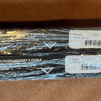 Vater 4 Pairs  VH5BN Hickory Drum Sticks Nylon Tips New in Package image 5