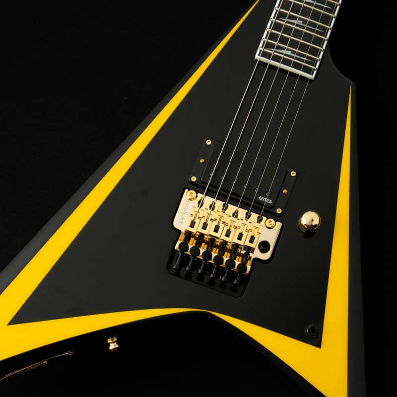 ESP EDWARDS E-ALEXI ARROW HEAD w/ESP GB-30V -Black with Yellow Stripe- #ED1721263 2026 [Made in Japan][Children of Bodom Alexi Laiho] image 1