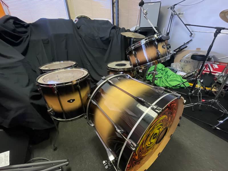 Tama Superstar Hyperdrive 5pc Drum Set - Dark Desert Burst image 1