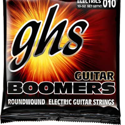 GHS GBTNT Boomers Electric Guitar Strings, Thin &amp; Thick 10-52 image 1