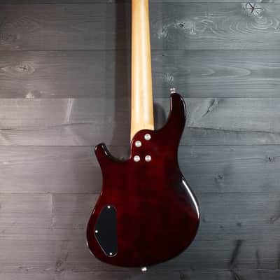 Flight Mini Bass TBL Trans-Blue Solidbody Electric Bass image 3