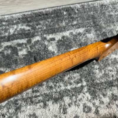 NEW Fender Licensed Allparts Flamed Quartersawn Roasted Maple Nitrocellulose Neck image 13
