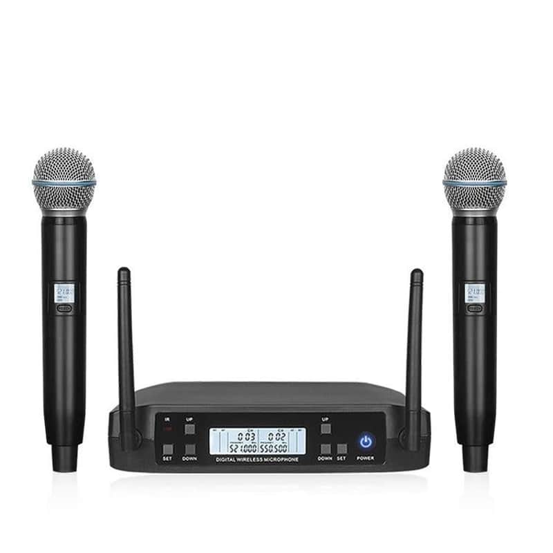 Shure GLXD24 Style Dual Handheld Digital Wireless Microphone System image 1