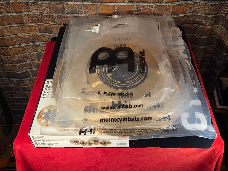 Meinl Classics Custom Dual Expanded Cymbal Set w/ Extra Splash & Original Box - 10" Splash, 14" Hi-Hats, 16" Crash, 18" Crash, 20" Ride image 1