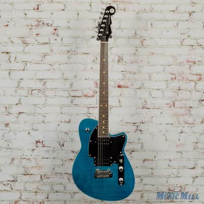 Reverend Reeves Gabrels Signature Guitar Blue Flame Satin w/HSC (USED) image 2