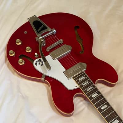 Immagine 2014 Epiphone Casino with Bigsby Vibrato - Cherry - Free Pro Setup - 3