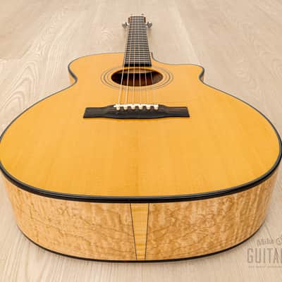 1994 Webber OM-C Cutaway Acoustic Guitar, Spruce & Figured Maple, Near-Mint w/ Case image 12
