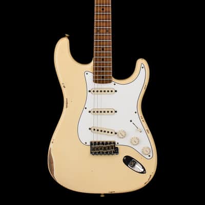 Fender Custom Shop Empire 59 Transition Stratocaster Relic - Aged Vintage White #19335 image 3