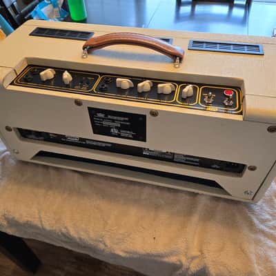 Vox AC30HH 50th Anniversary Hand-Wired Heritage Collection 30-Watt Guitar Amp Head 2007 - Cream image 6