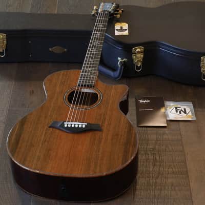 Unplayed! 2020 Taylor Custom Grand Auditorium Sinker Redwood Quilted Maple NAMM + OHSC image 1