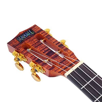 Mahalo Artist Elite Series Baritone Ukulele Photo Flame Koa With Bag (MA4KA-U) image 6