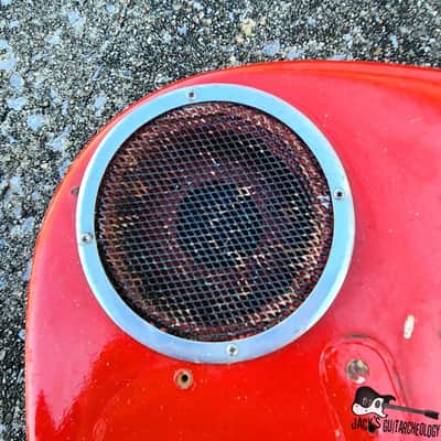 Teisco MIJ Body w/ Amp Routs *NON-FUNCTIONING* (1960s - Red) image 7