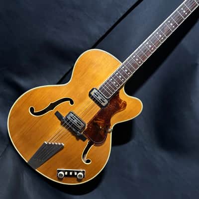 Hofner President Blonde Thinline Guitar - Toaster Diamond Pickups - Sturdy Martin Hard Case - 1961 image 4