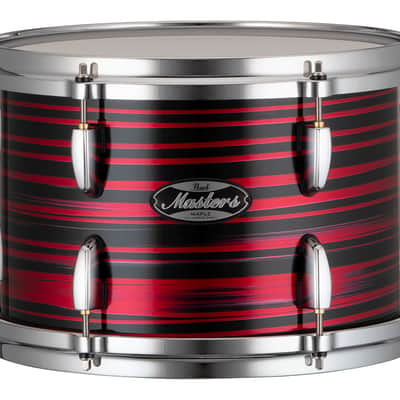 Pearl Masters Maple Red Oyster Swirl Lacquer 22x16", 10x7", 12x8", 16x16" 4pc Drums Shell Pack | Standard | MM6 | Auth Dealer image 2