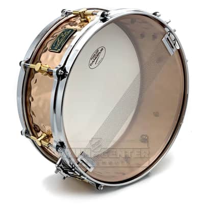 Canopus 'The Bronze' Hammered Snare Drum 14x5.5 w/Die Cast Hoops image 3