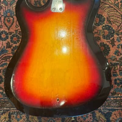Hagstrom H II BN/F400N ca. 1973 - sunburst image 4