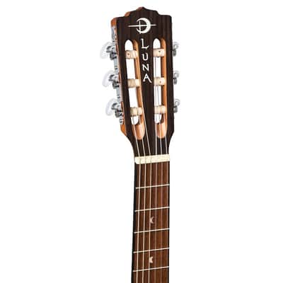 Luna Safari Nylon String Travel Guitar w/Bag. Spruce Bild 5
