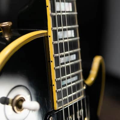 Gibson Vintage 1973 Les Paul Custom '54 Reissue Electric Guitar - Ebony with Hardshell Case - Used image 11