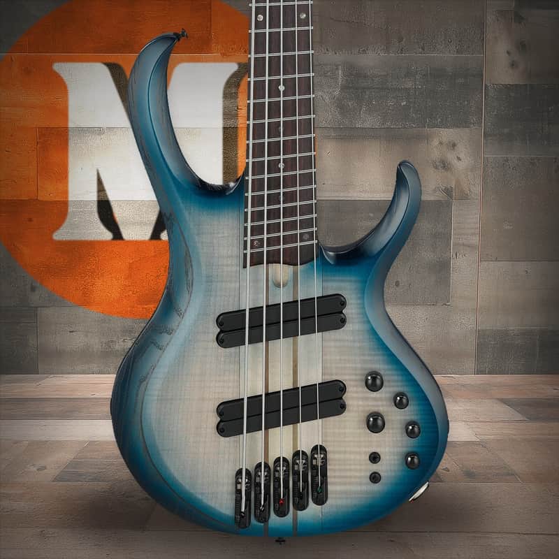 Ibanez BTB Bass Workshop 5 String Electric Bass Multi Scale - Cosmic Blue Starburst Low Gloss (BTB705LMCTL) image 1