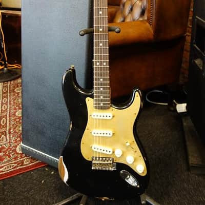 Fender Limited Edition Roasted "Big Head" Stratocaster Relic Aged Black image 1