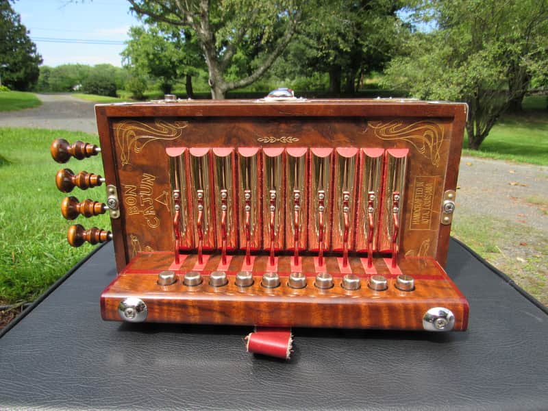 Bon Cajun Cajun accordion - Curly Walnut image 1