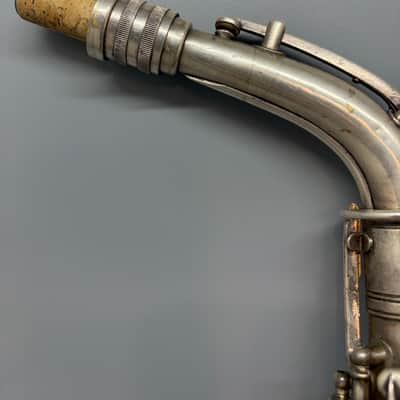 Vintage Pre War Conn New Wonder Alto Saxophone Silver with Gold Wash Bell 1922-23 image 2