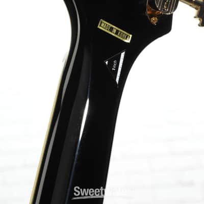 D'Angelico Excel 59 Hollowbody Electric Guitar - Solid Black with Stairstep Tailpiece (59ExSBkd1) image 3