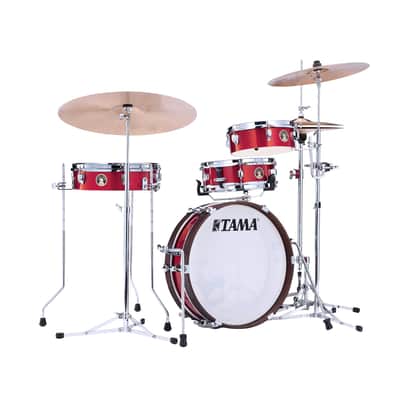 Tama Club-JAM Pancake 4-Piece Shell Pack w/18" Bass Drum - Burnt Red Mist image 1