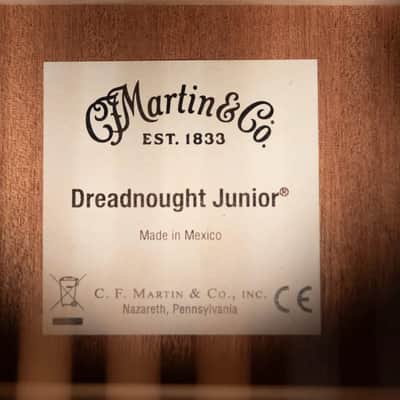 Martin D Jr-E Dreadnought Acoustic/Electric Guitar with Gig Bag image 21