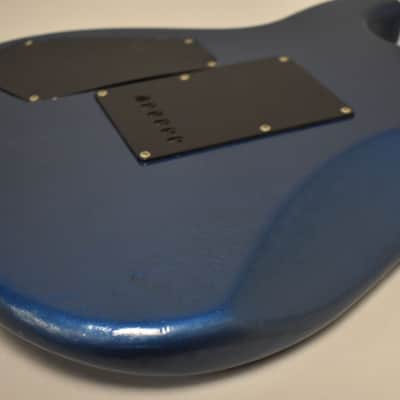 1986 Squier Contemporary Stratocaster HSS Blue Refin MIJ image 15