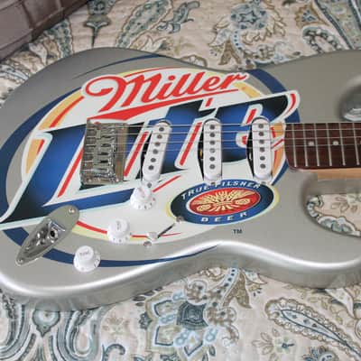 Fender Squier Miller Beer Stratocaster Miller Lite beer logo model show piece image 1