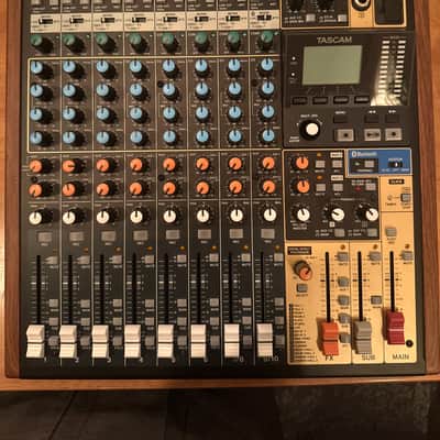 TASCAM Model 12 Multitrack Recorder / Mixer / USB Interface 2020 - Present - Black with Wood Cheeks image 3