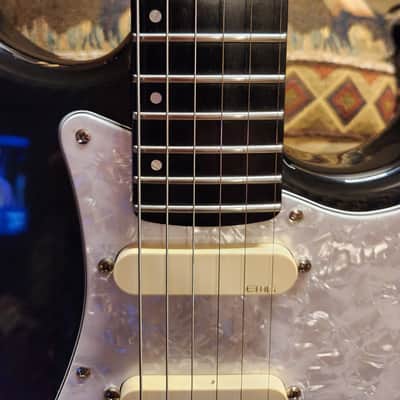 Graphite Stratocaster with David Gilmore  EMG DG-20 Loaded Pickguard image 4