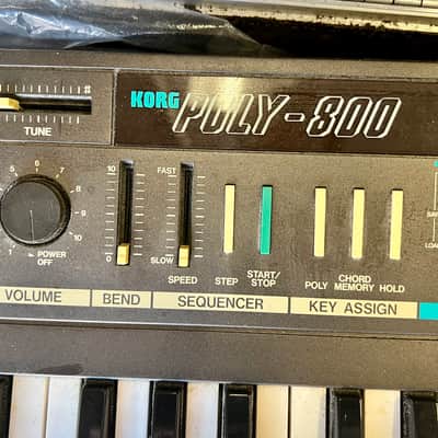 Korg Poly-800 Polyphonic Analog Synthesizer w/ Case & Programming Cassette Tape image 2
