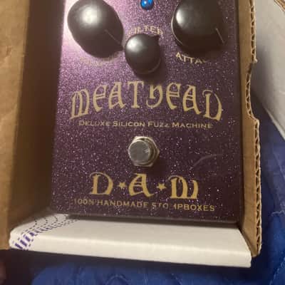 D*A*M Meathead Deluxe Silicon Fuzz Machine - Purple Sparkle | Reverb