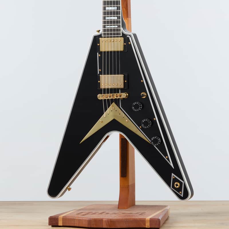 Gibson Custom Flying V Custom, Ebony | Demo