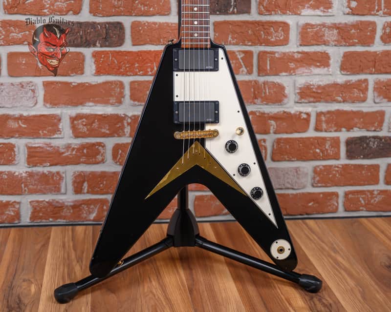 Gibson Custom Shop 58 Reissue Flying V-M Ebony 2008 w/OHSC (Mods) image 1