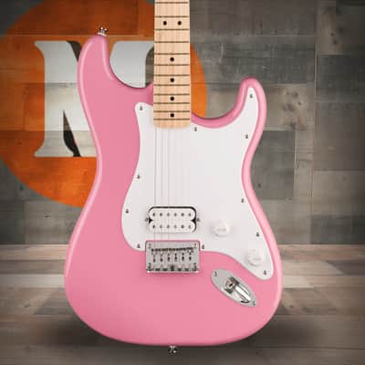 Squier Squier Sonic Stratocaster HT H - Maple Fingerboard - White Pickguard - Flash Pink image 1