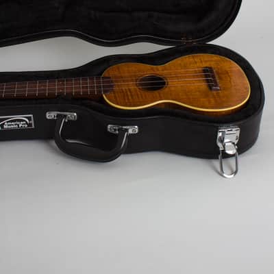 C. F. Martin Style 2-K Soprano Ukulele, c. 1925, black tolex hard shell case. image 11