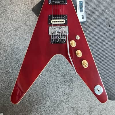Dean V Floyd Rose CASE, Seymour Duncan Invaders, Awesome! - Wine red Dime 2021 image 16